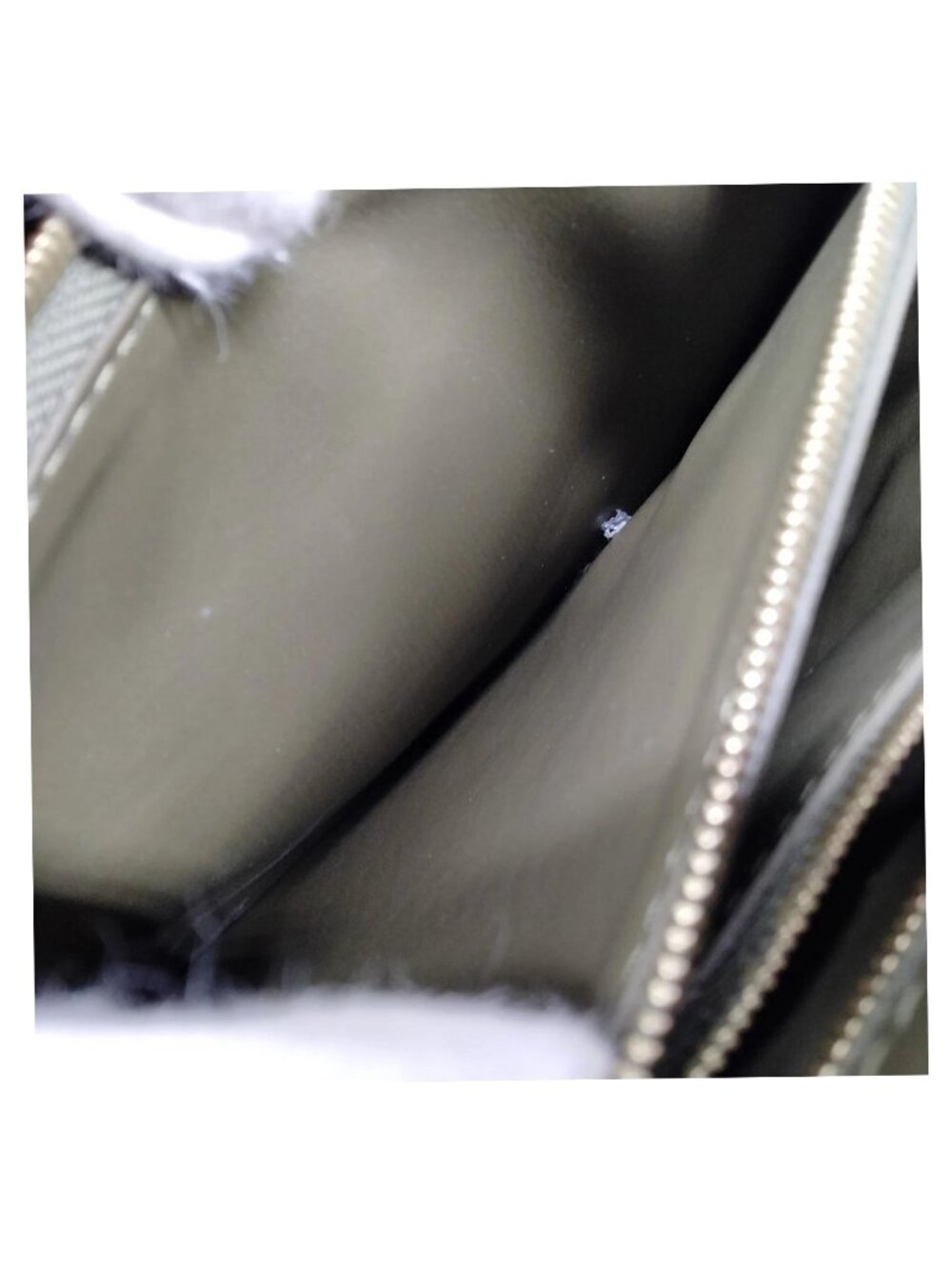 Authentic Louis Vuitton Rose des Vents MM Khaki Leather Satchel Crossbody Bag - Picture 14 of 16